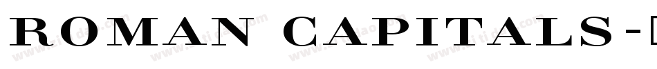 Roman Capitals字体转换